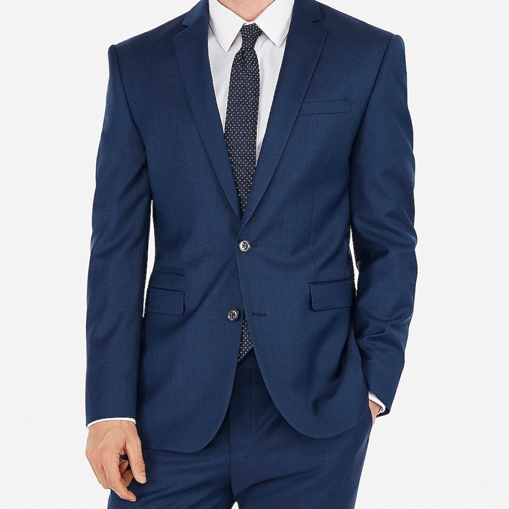 Men’s Express Navy Blue Suit